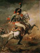 Theodore   Gericault Officer of the Imperial Guard (The Charging Chasseur) (mk09) Sweden oil painting artist
